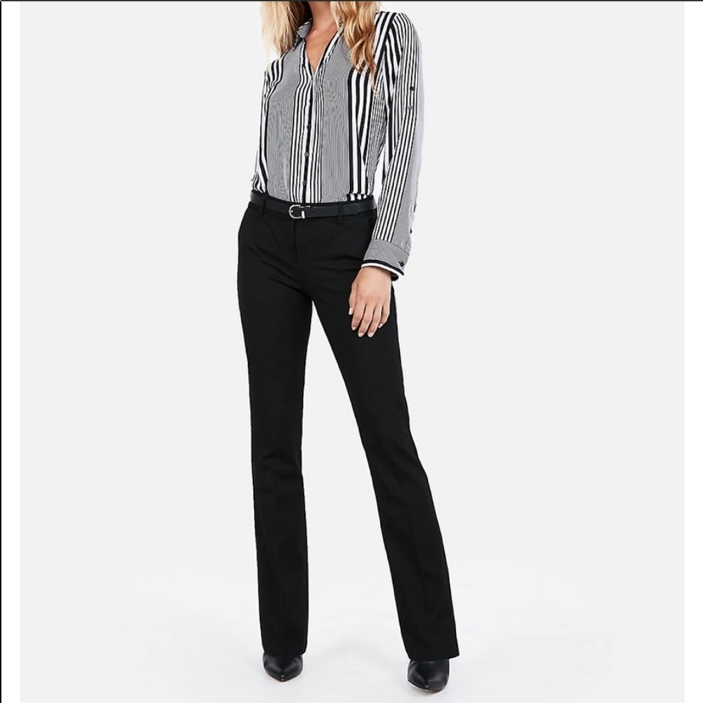 Express columnist barely boot cut low rise slacks